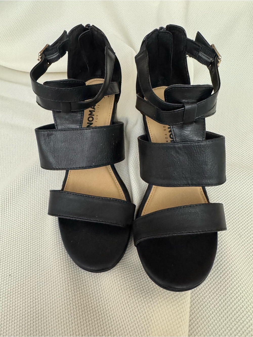 Sonoma Goods For Life Black Strappy Heeled Sandals Size 6.5